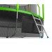 Батут EVO JUMP Cosmo 12ft (Green) с лестницей + нижняя сеть